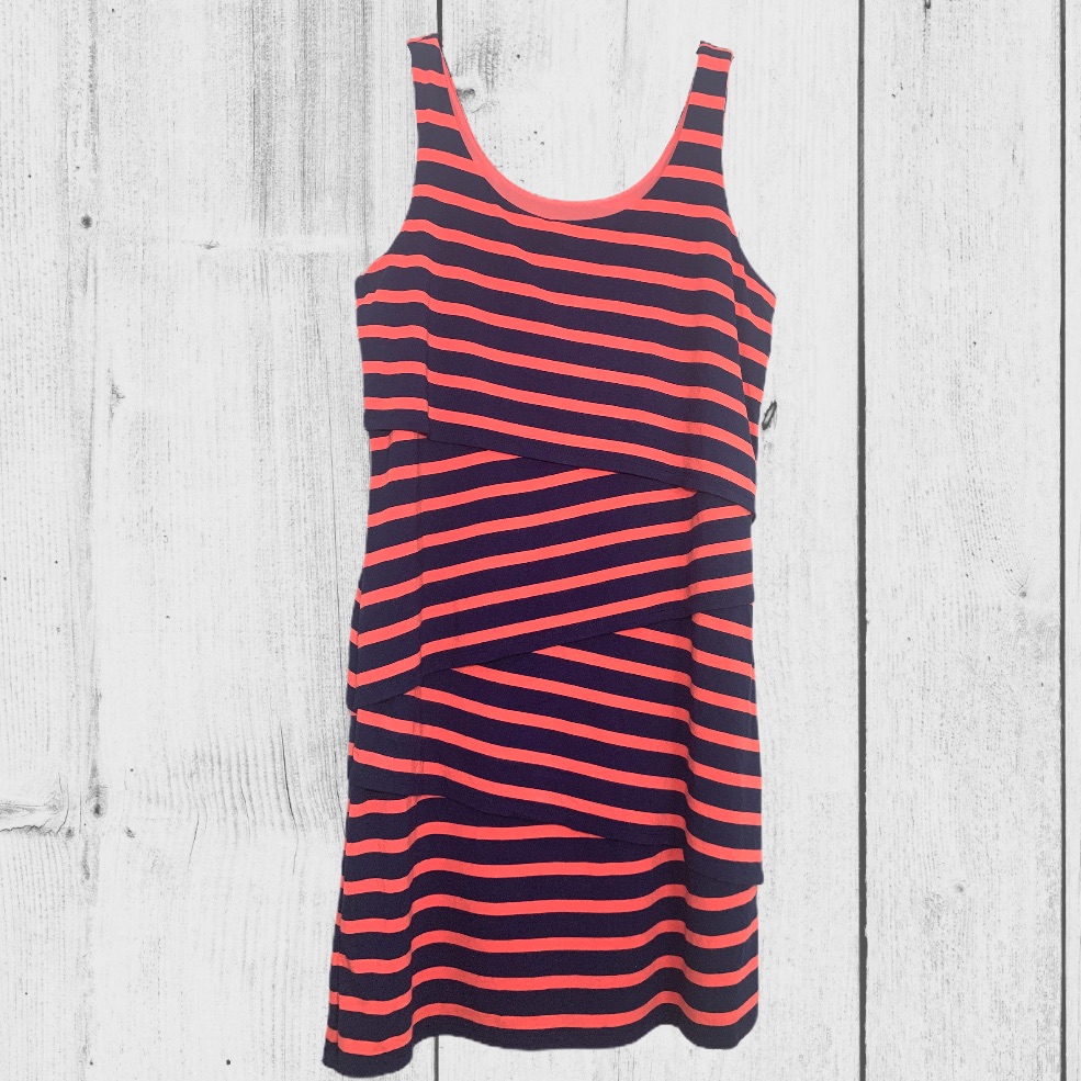 Ann Taylor Loft | Layered Striped Sleeveless Dress